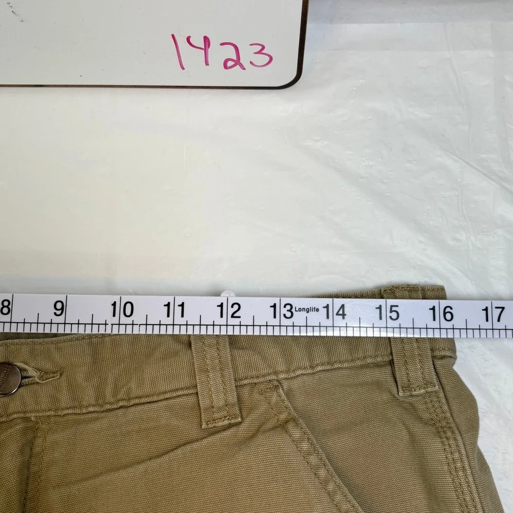 Lot of 2 Carhartt‎ Mens Rugged Flex Relaxed Fit Canvas Work Pants 34x30 Tan